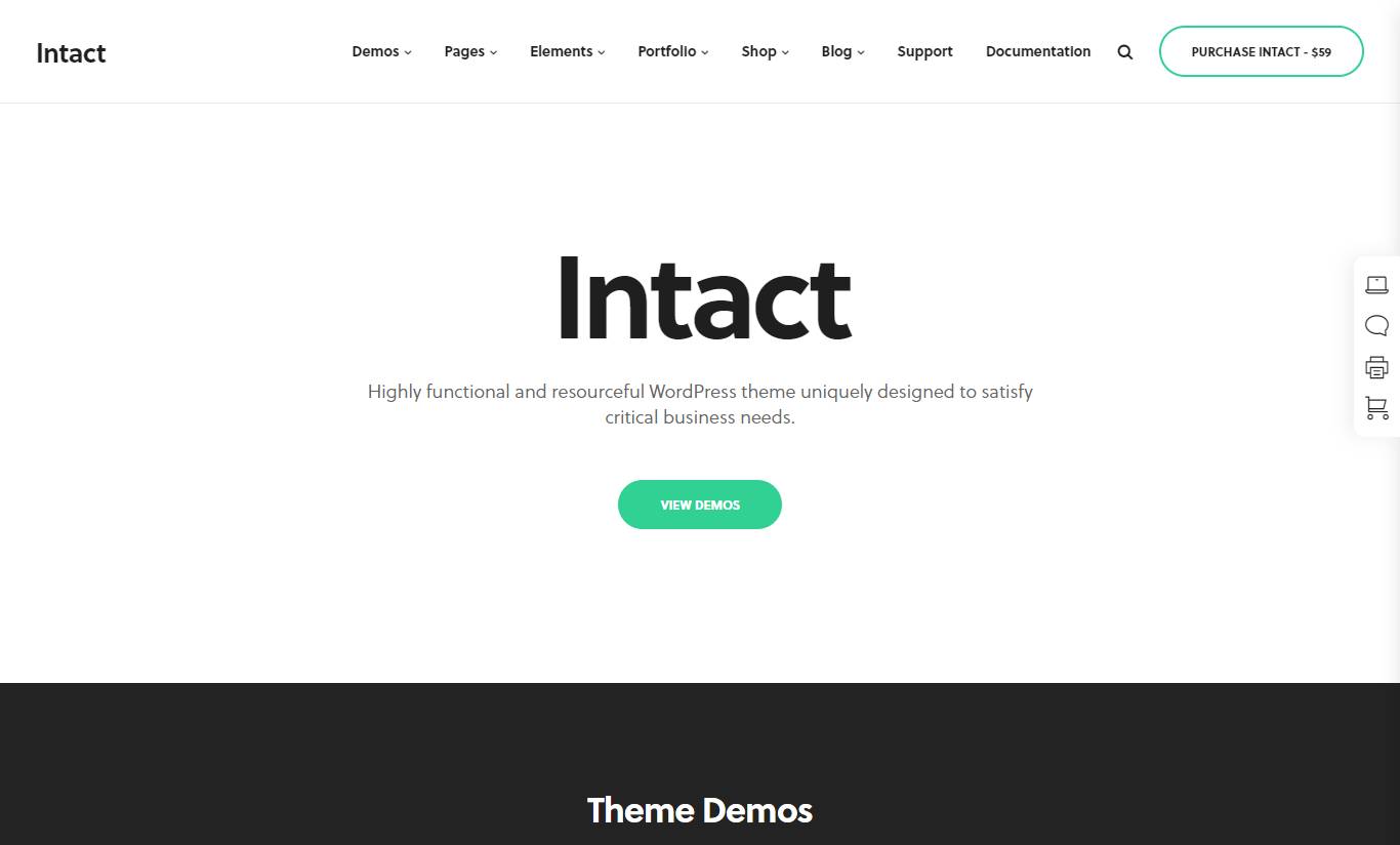 Intact - Multi-Purpose WordPress Theme